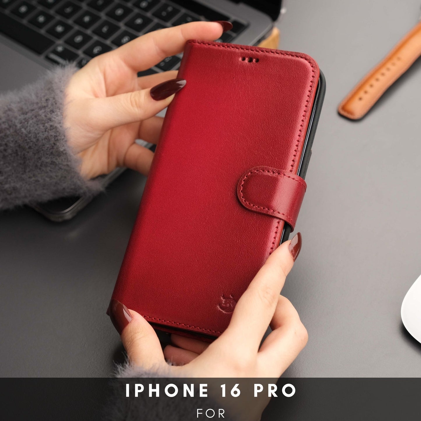 Casper iPhone 16 Pro Wallet Case Leather MagSafe - Concordia Style Boutique