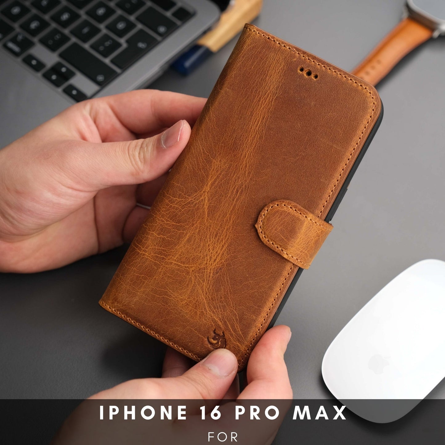 Casper iPhone 16 Pro Max Wallet Case Leather MagSafe - Concordia Style Boutique