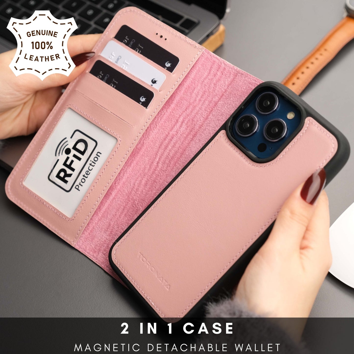 Casper Leather iPhone 14 Pro Max Wallet Case | MagSafe - Concordia Style Boutique