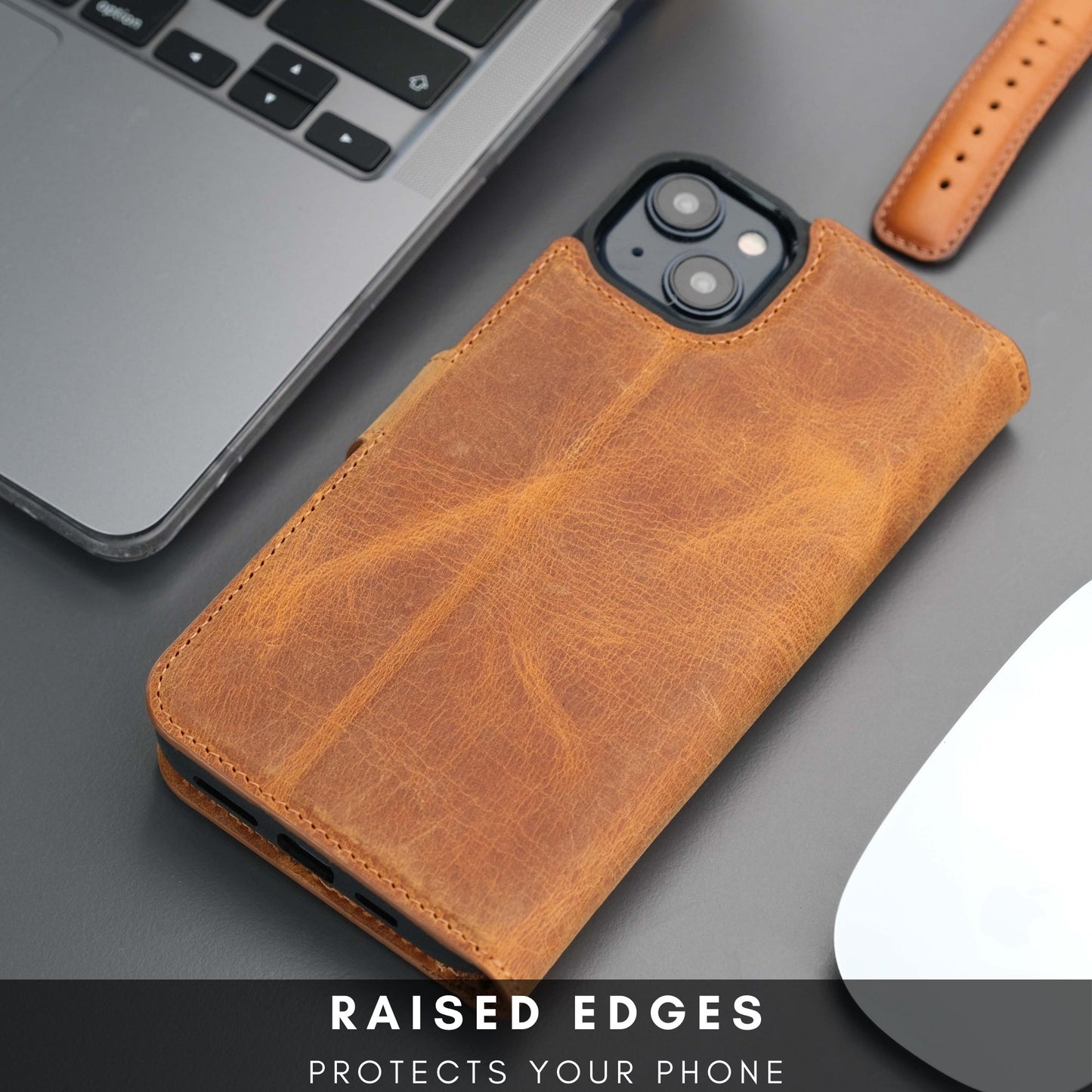 Casper Leather iPhone 15 Wallet Case | Detachable MagSafe Compatible RFID Protection - Concordia Style Boutique