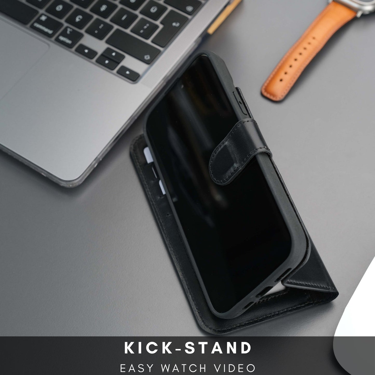 Casper Leather iPhone 15 Wallet Case | Detachable MagSafe Compatible RFID Protection - Concordia Style Boutique