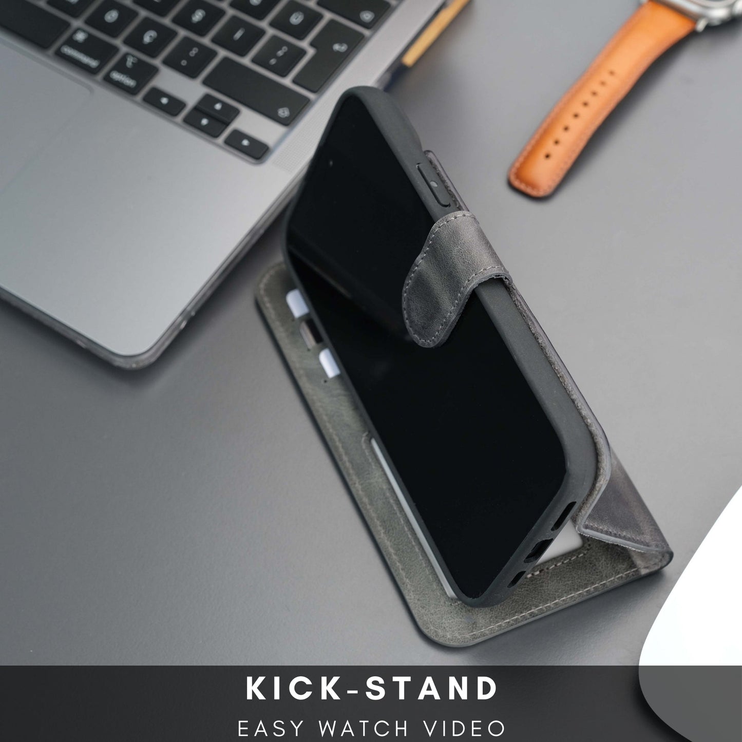 Casper Leather iPhone 15 Wallet Case | Detachable MagSafe Compatible RFID Protection - Concordia Style Boutique