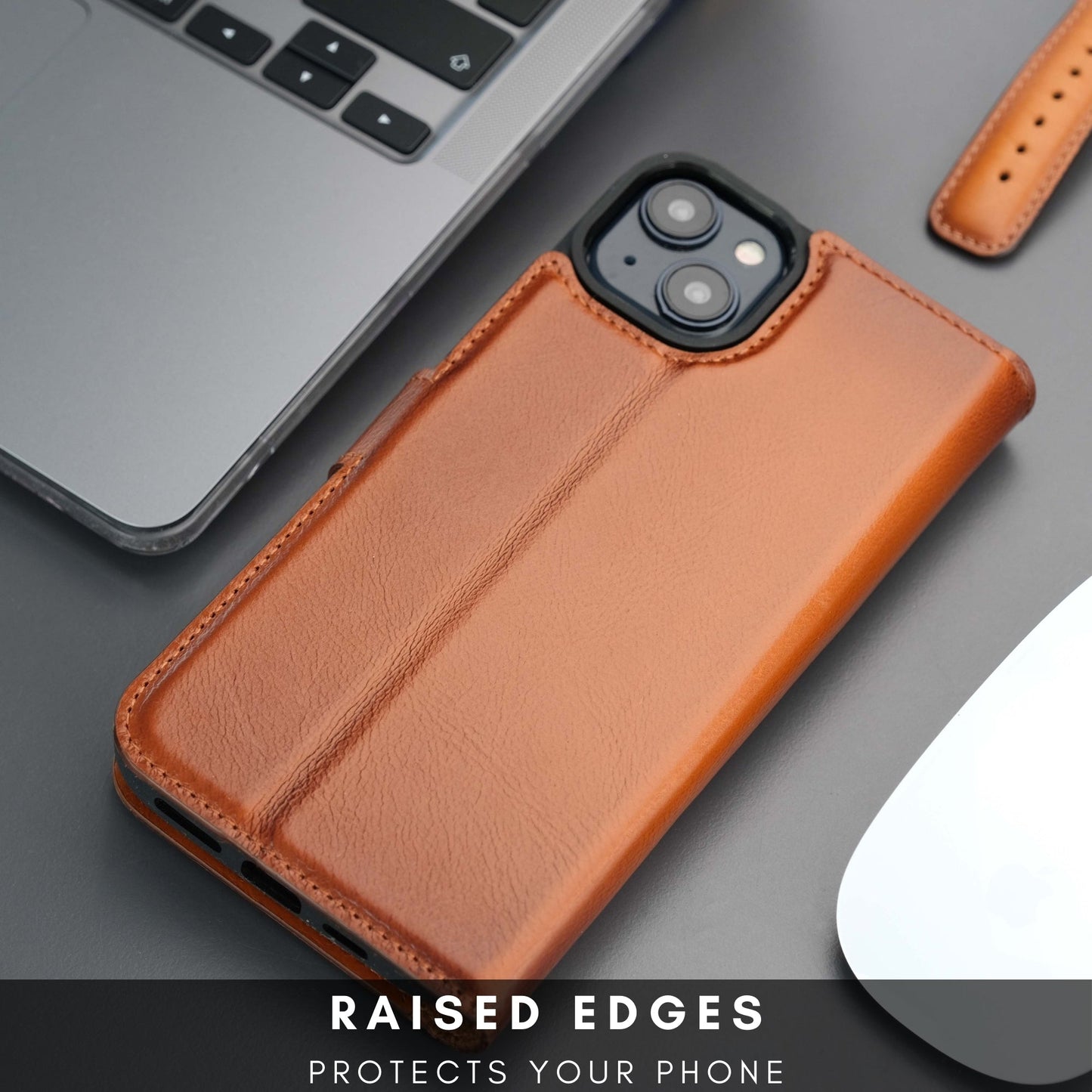 Casper Leather iPhone 15 Wallet Case | Detachable MagSafe Compatible RFID Protection - Concordia Style Boutique