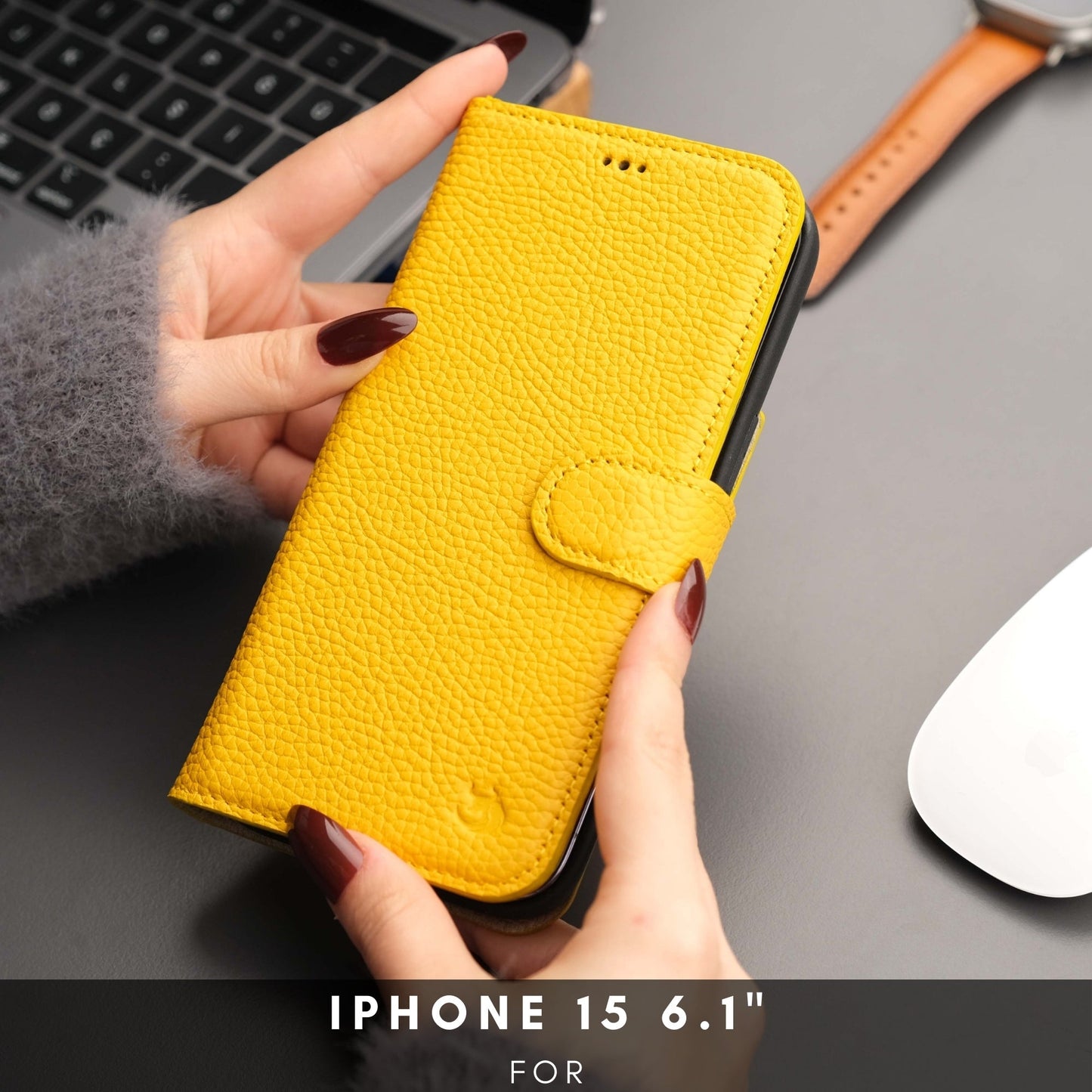 Casper Leather iPhone 15 Wallet Case | Detachable MagSafe Compatible RFID Protection - Concordia Style Boutique