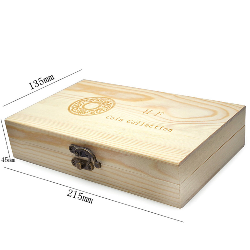 Wooden Round Commemorative Coin Box - Concordia Style Boutique