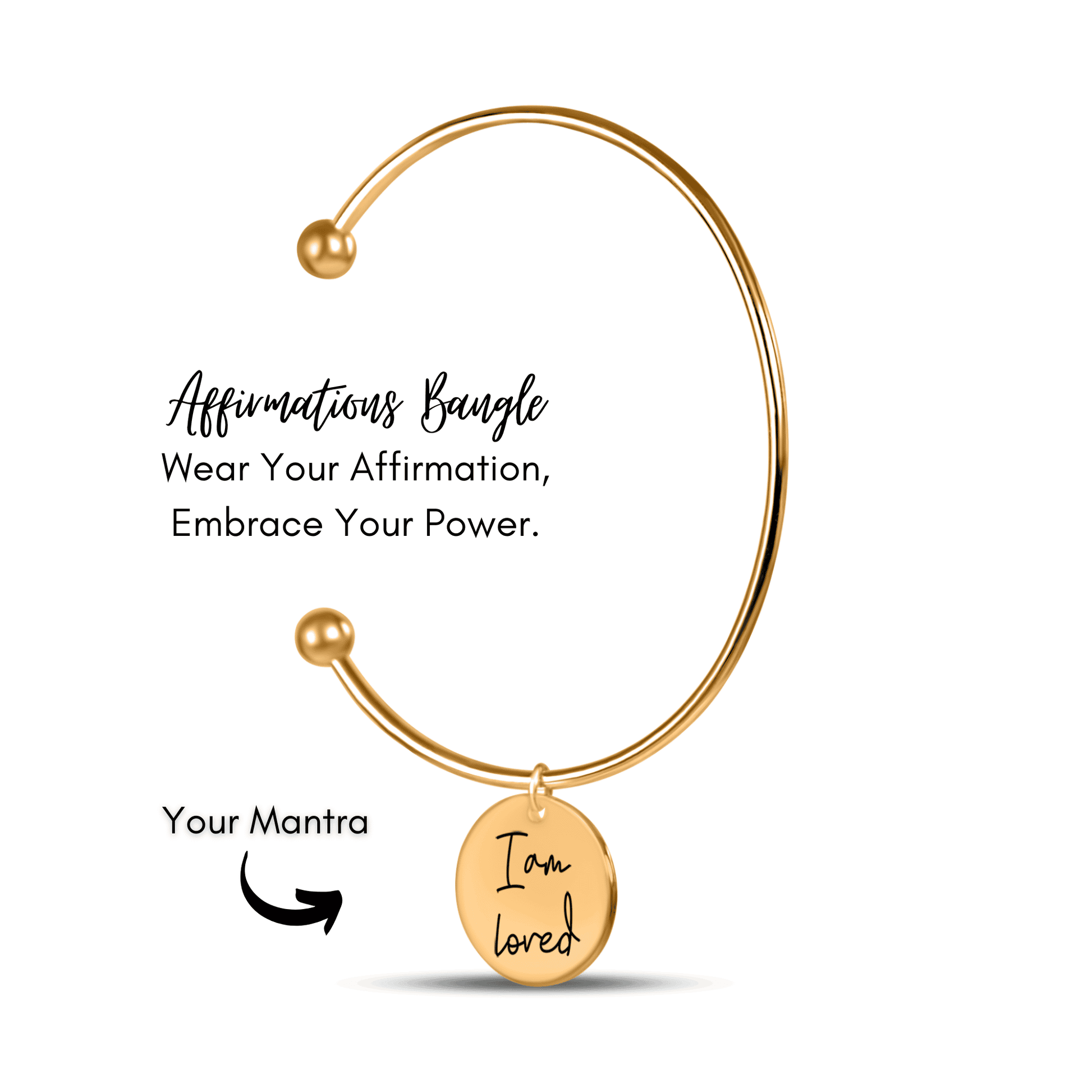 Affirmation Coin Bangle - Concordia Style Boutique