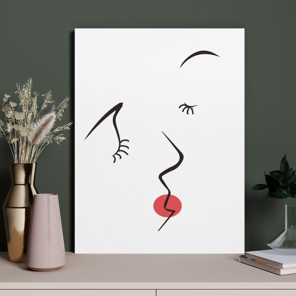 Canvas Print Multiple sizes Unframed & Framed (Vertical) -"Pucker Up" - Premium Artwork from Concordia Style Boutique - Just $55.98! Shop now at Concordia Style Boutique