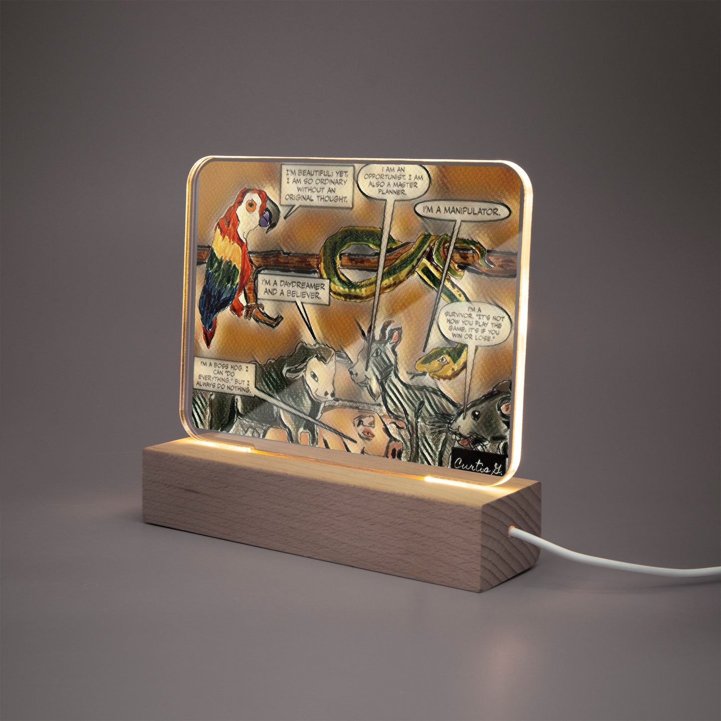 Acrylic Plaque with Stand - "Our Gang I" - Premium Acrylics from Concordia Style Boutique - Just $12.75! Shop now at Concordia Style Boutique