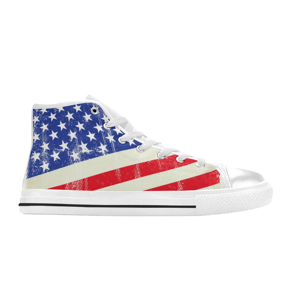 Aquila High Top Canvas Men's Shoes - "Americana" - Premium Canvas Men's Shoes from Concordia Style Boutique - Just $50.80! Shop now at Concordia Style Boutique