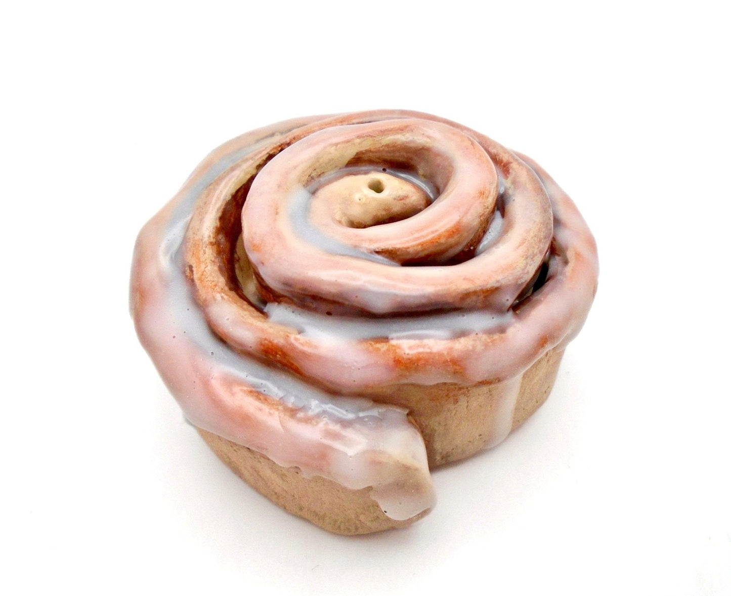 CERAMIC CINNAMON BUN INCENSE HOLDER