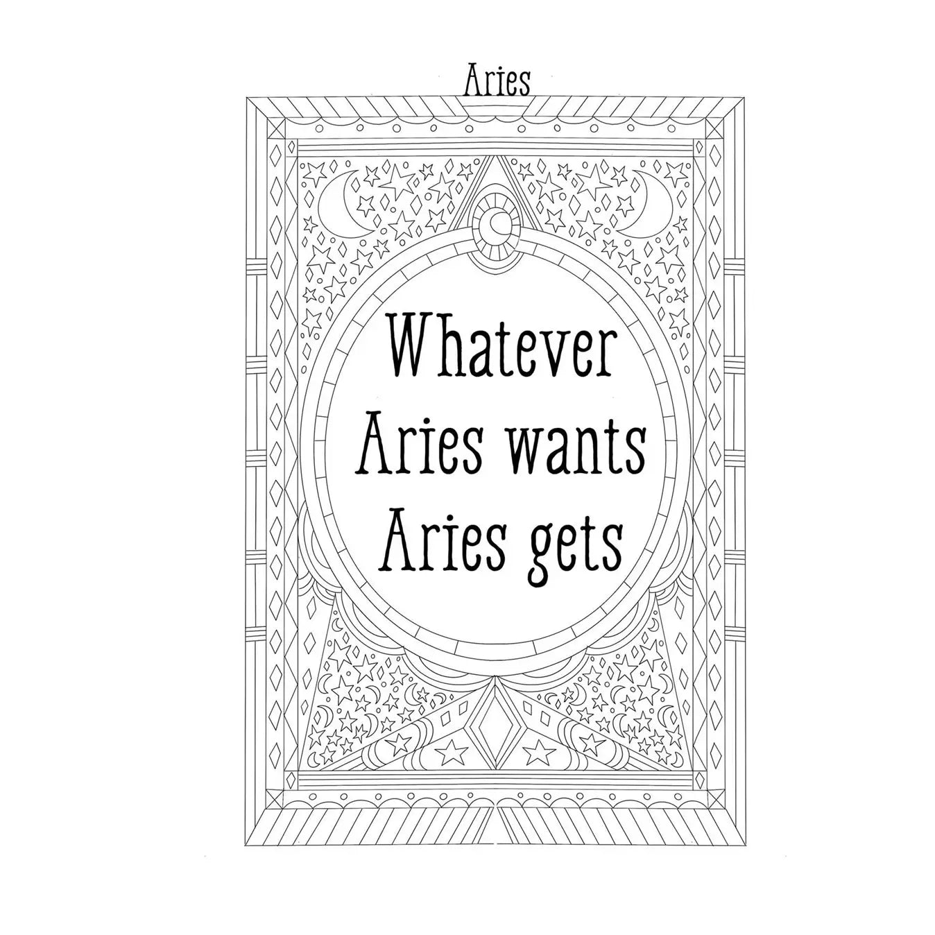 Coloring Book Aries - Concordia Style Boutique