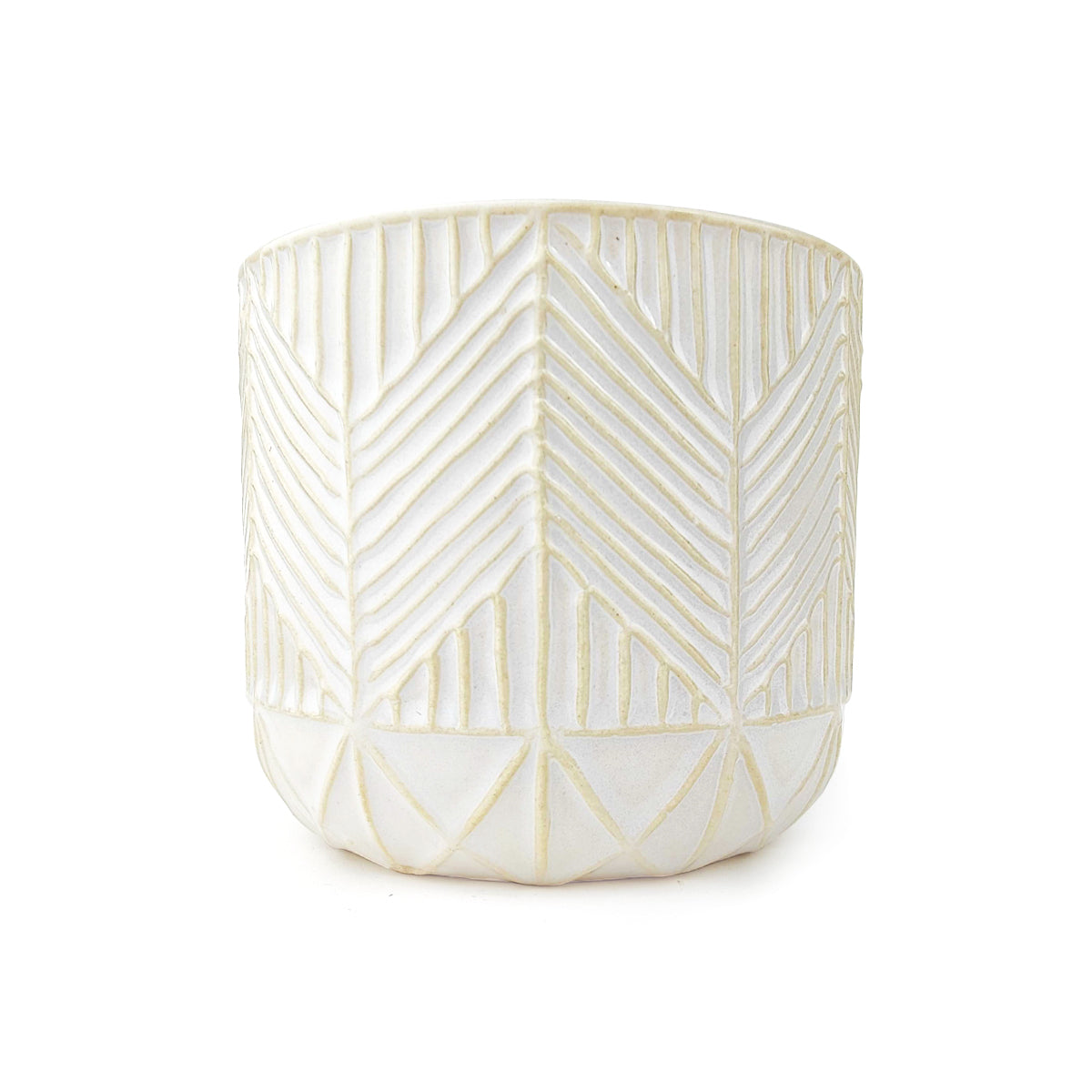 Whitcomb White Ceramic Pot
