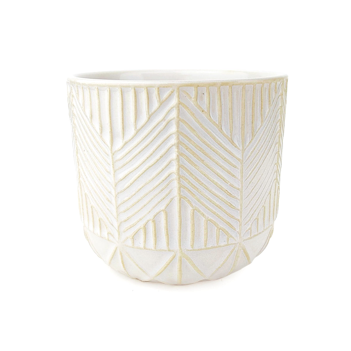 Whitcomb White Ceramic Pot
