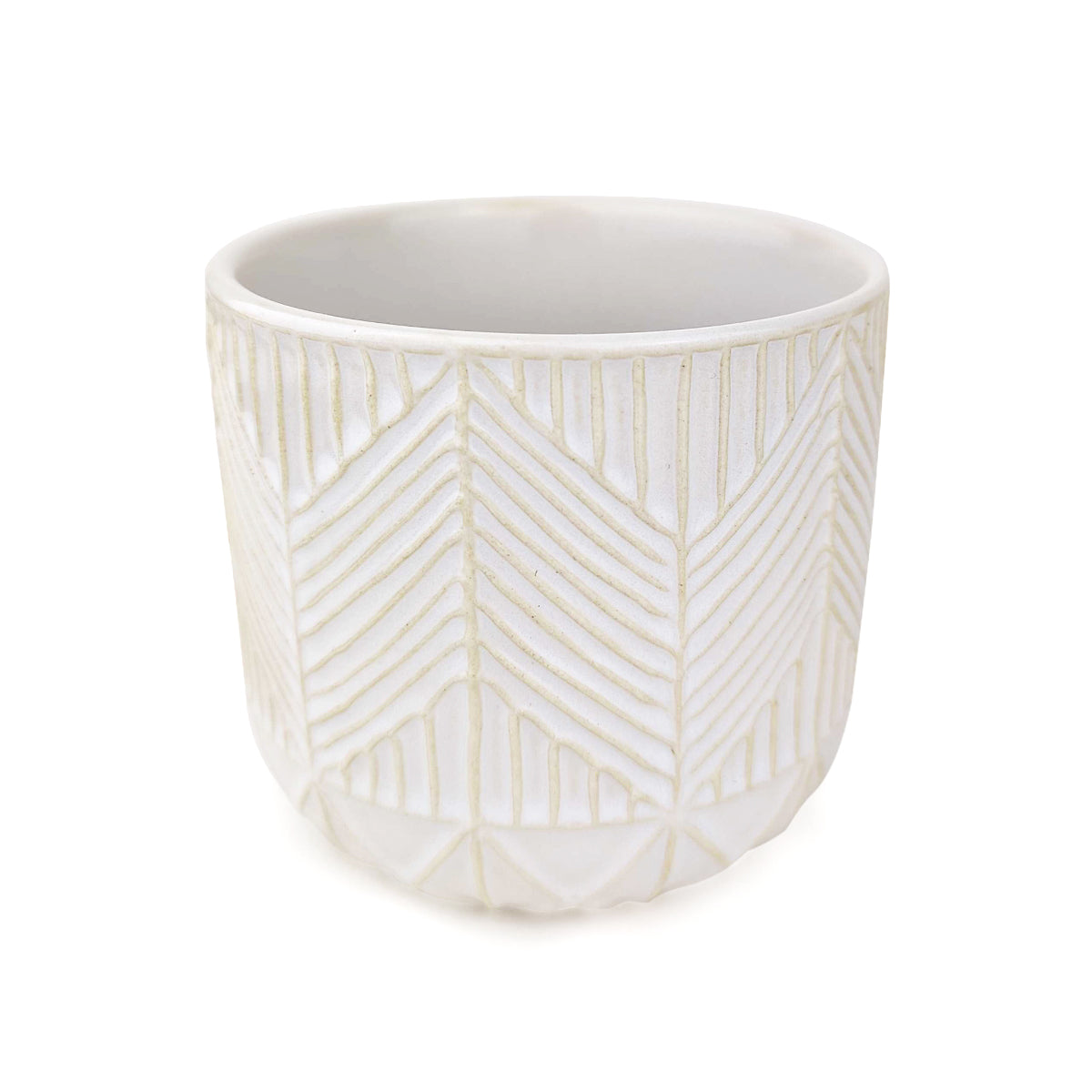 Whitcomb White Ceramic Pot