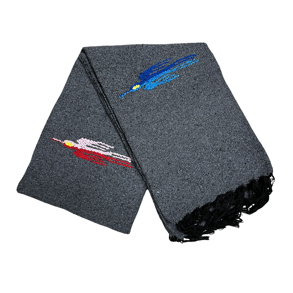 Charcoal Thunderbird Baja Blanket - Concordia Style Boutique