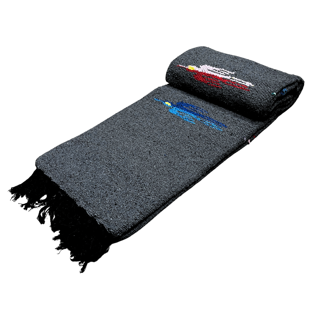 Charcoal Thunderbird Baja Blanket - Concordia Style Boutique