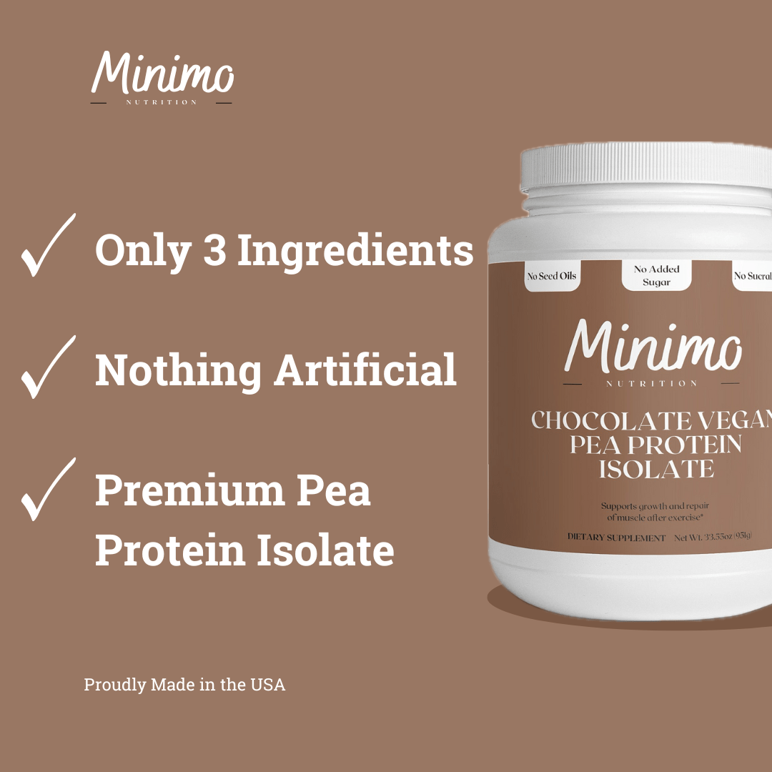 Chocolate Vegan Pea Protein Isolate Powder, 2.09 lbs - Concordia Style Boutique