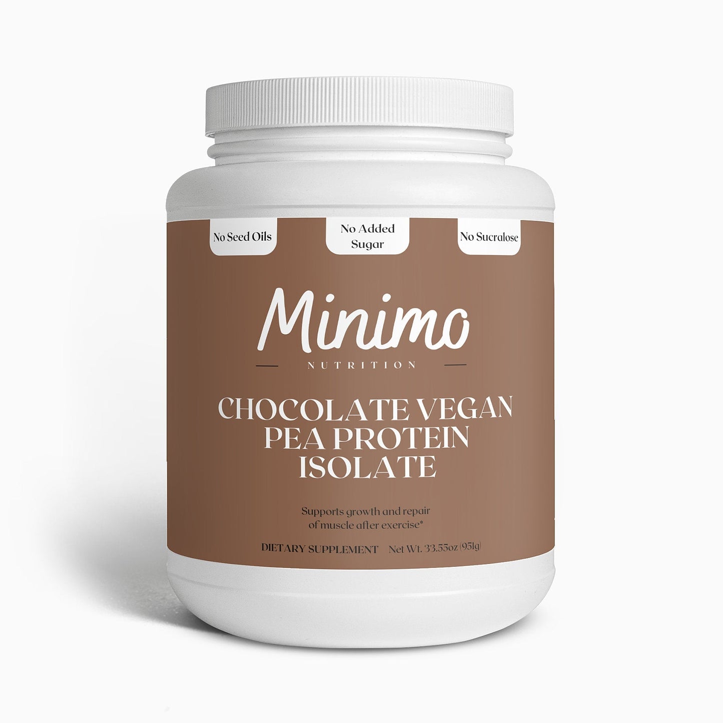 Chocolate Vegan Pea Protein Isolate Powder, 2.09 lbs - Concordia Style Boutique