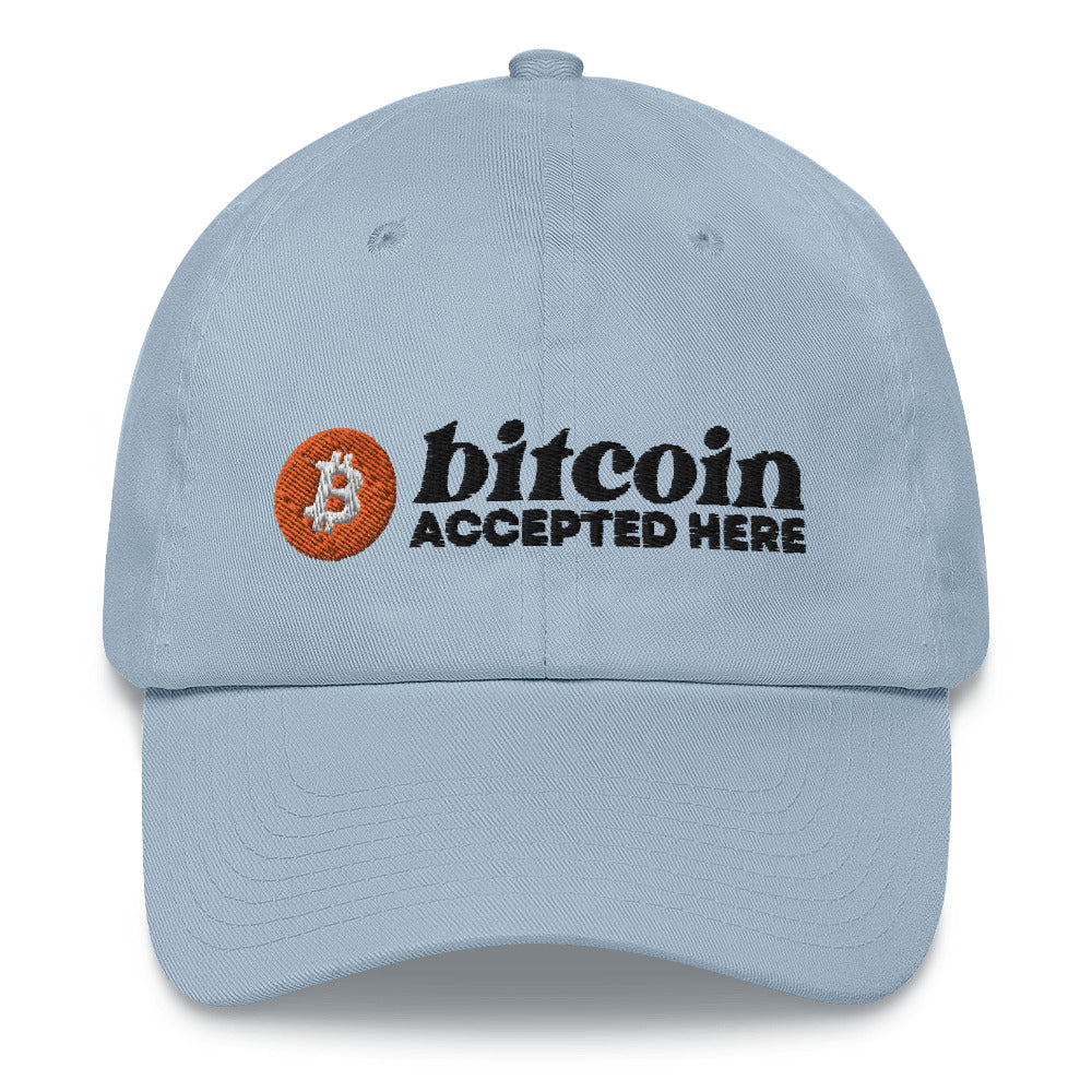 Bitcoin Accepted Here Dad Hat - Concordia Style Boutique