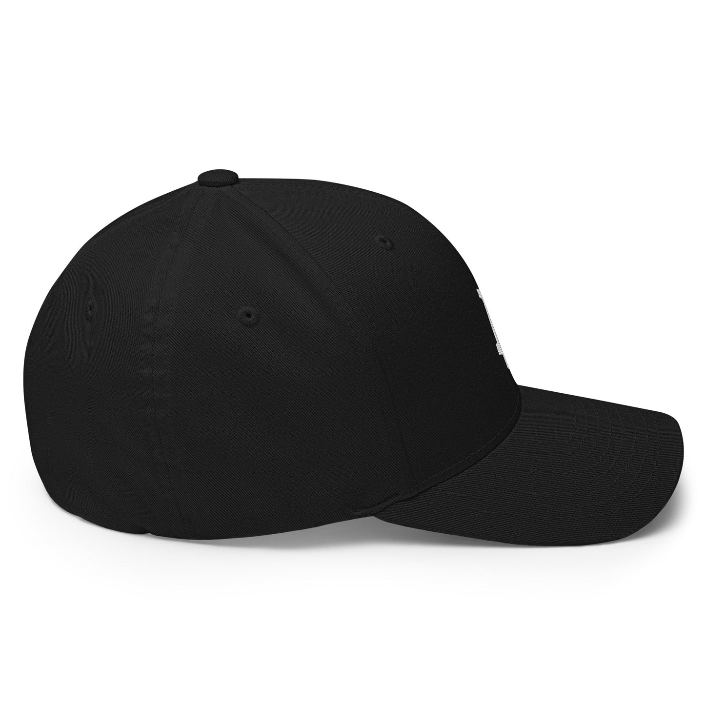 Bitcoin B (White Embroidery) Flexfit Hat - Concordia Style Boutique