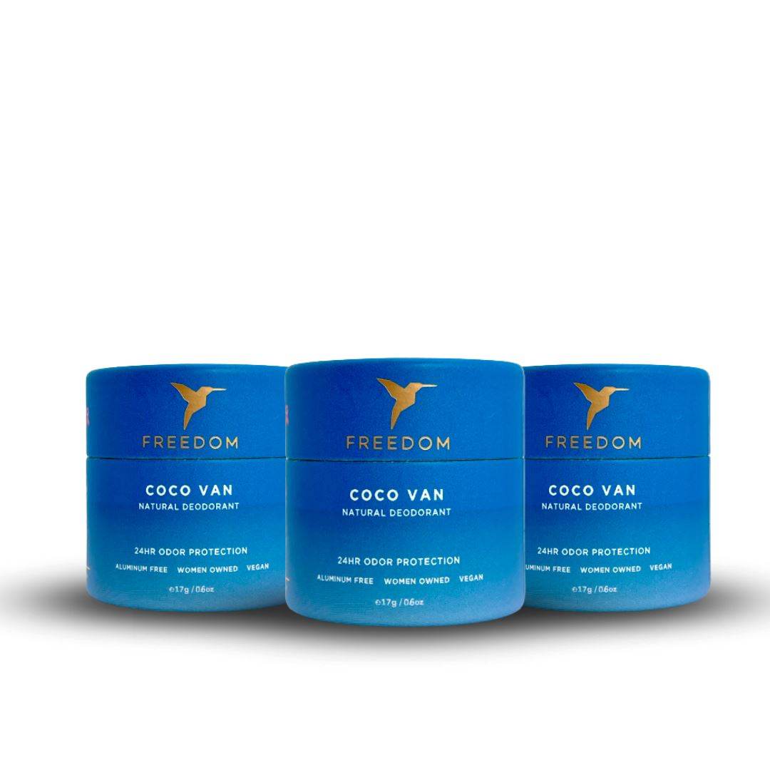 Travel Mini CocoVan Deodorant - Pack 3 - Concordia Style Boutique