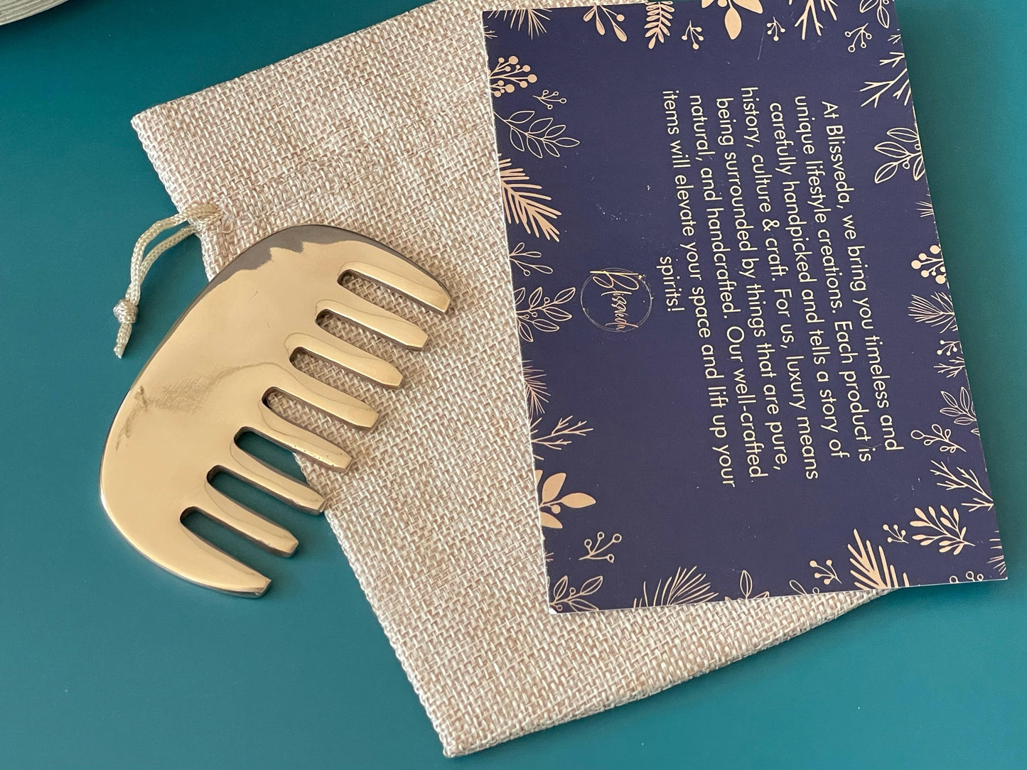 Ayurvedic Kansa Scalp Stimulation Comb - Concordia Style Boutique