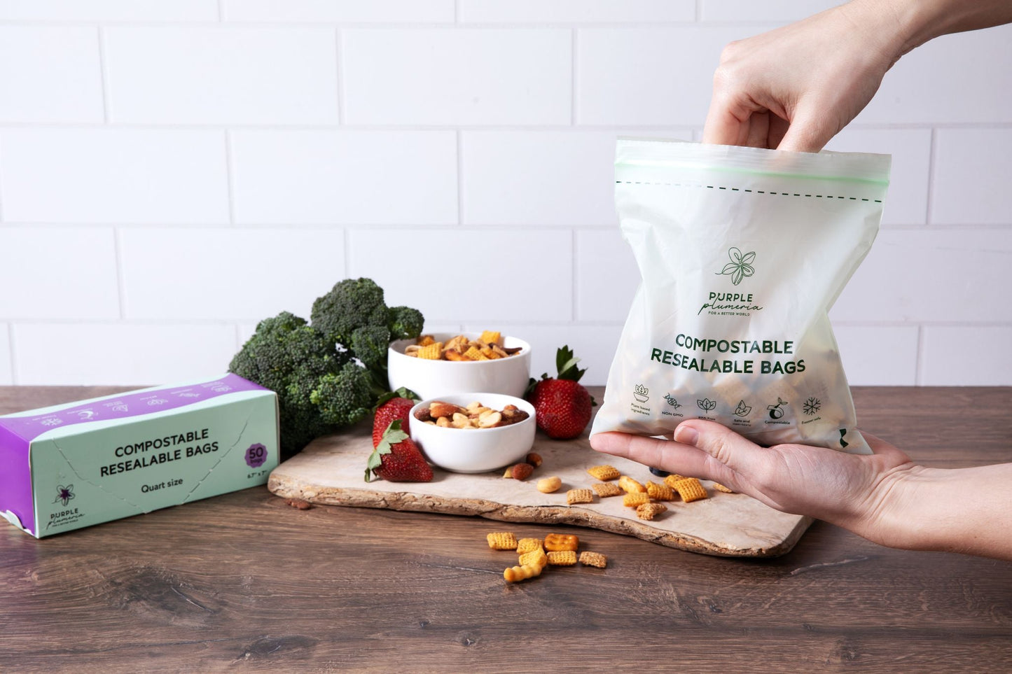 The Complete Eco Friendly Kitchen Bundle – Compostable Zip Bags, Cling wrap, Sponges & Trash Bags