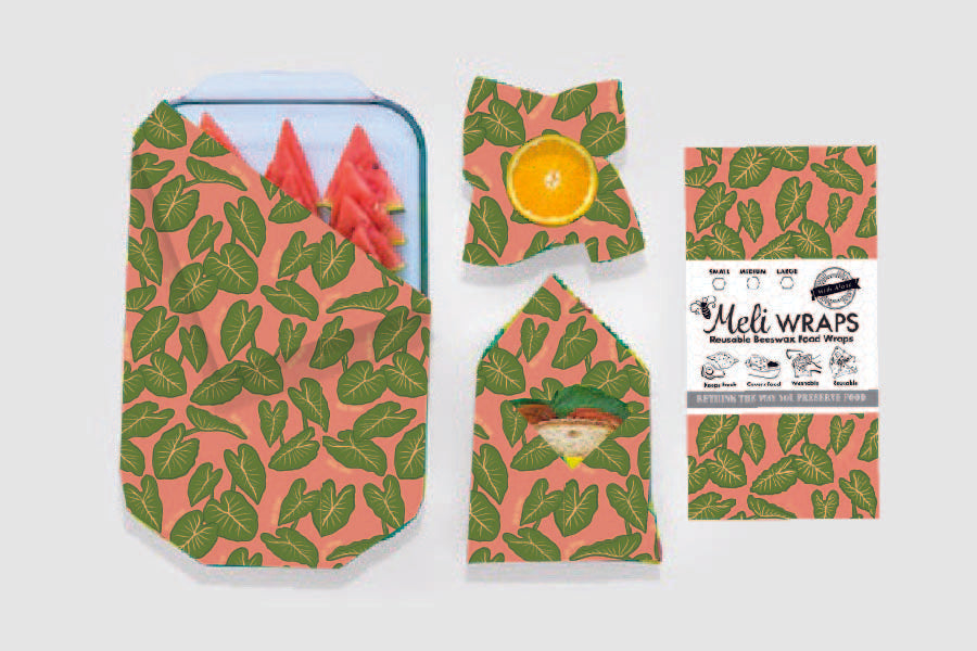 Beeswax Food Wrap - Kalo Print - Concordia Style Boutique