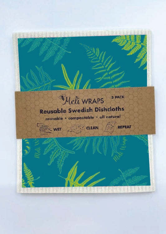Fern Swedish Dish Cloth Set of 3 - Concordia Style Boutique