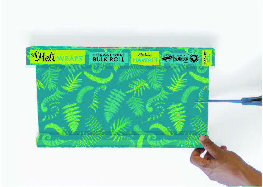 Beeswax Wrap Bulk Roll - Fern Print - Concordia Style Boutique
