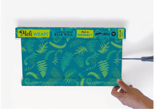 Beeswax Wrap Bulk Roll - Fern Print - Concordia Style Boutique