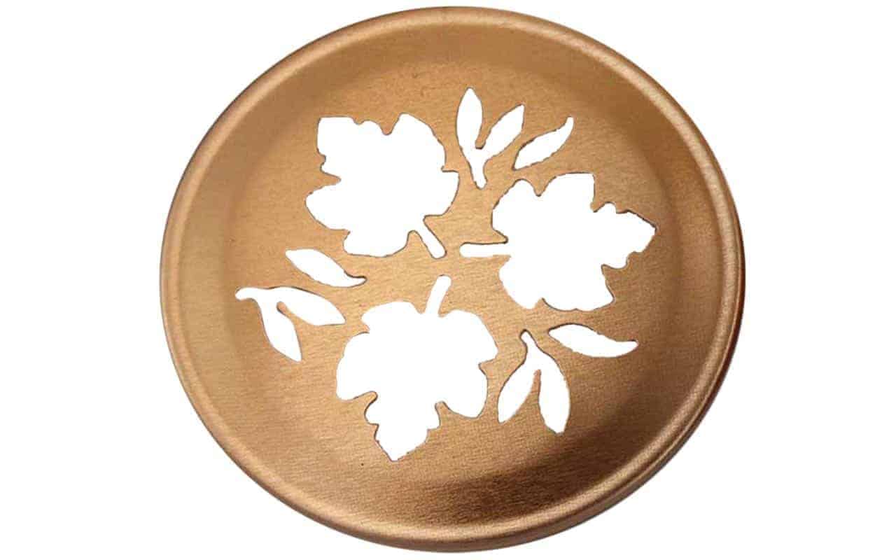 Leaf Pattern Gold or Copper Lid Inserts for RM Mason Jars 10 Pack - Concordia Style Boutique