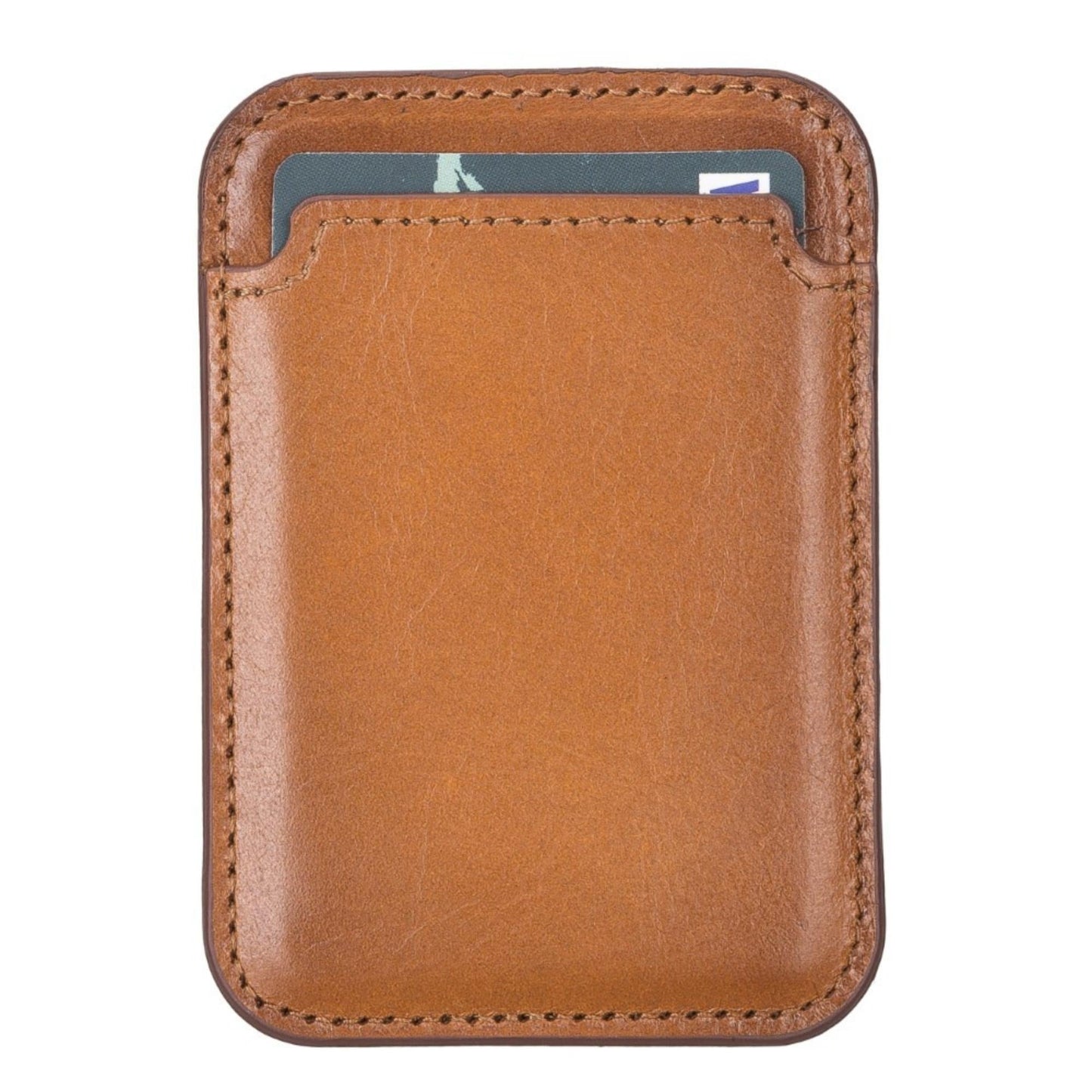 Cortland Full-Grain Leather Card Holder Wallet with Magnet - Concordia Style Boutique