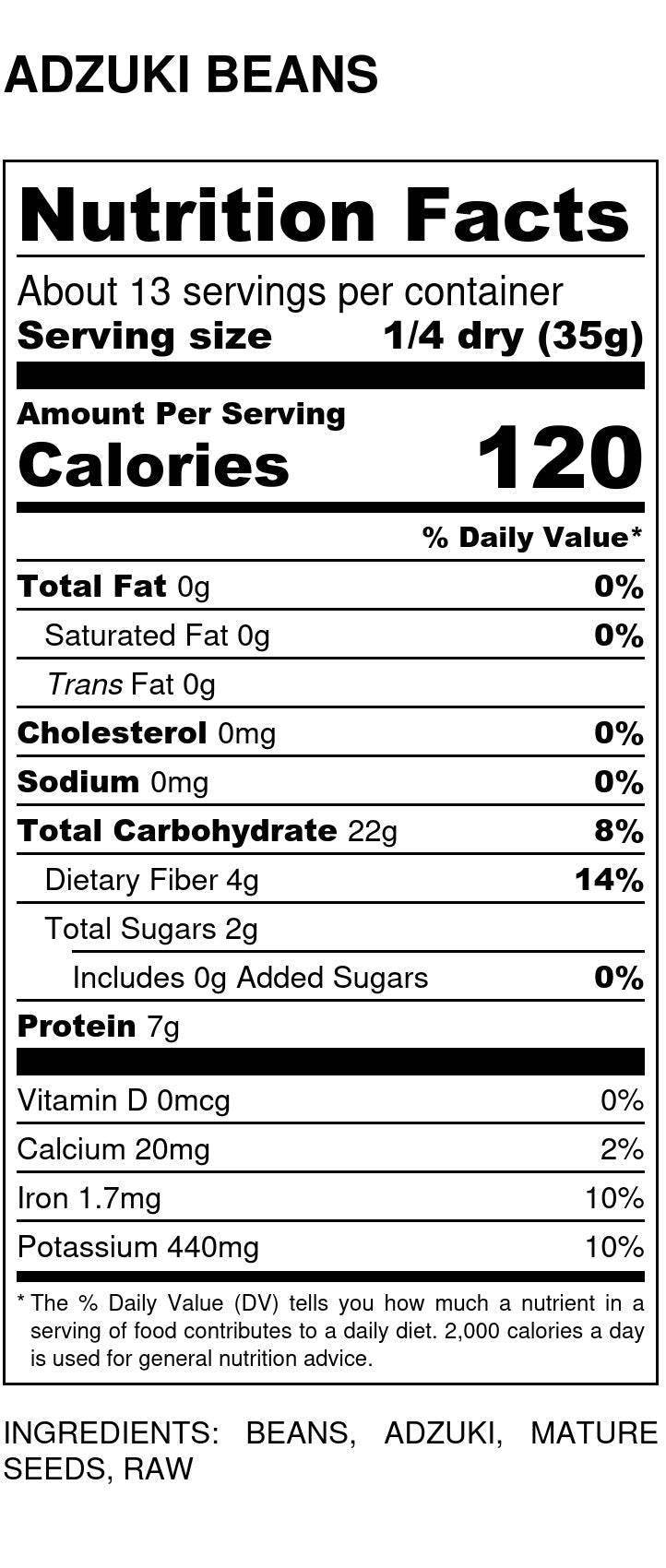 Adzuki Beans, Organic - Concordia Style Boutique
