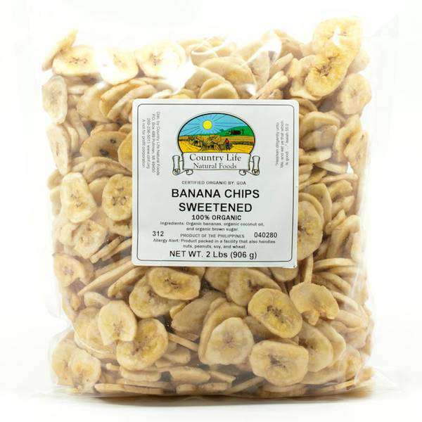 Banana Chips, Sweetened, Organic - Concordia Style Boutique