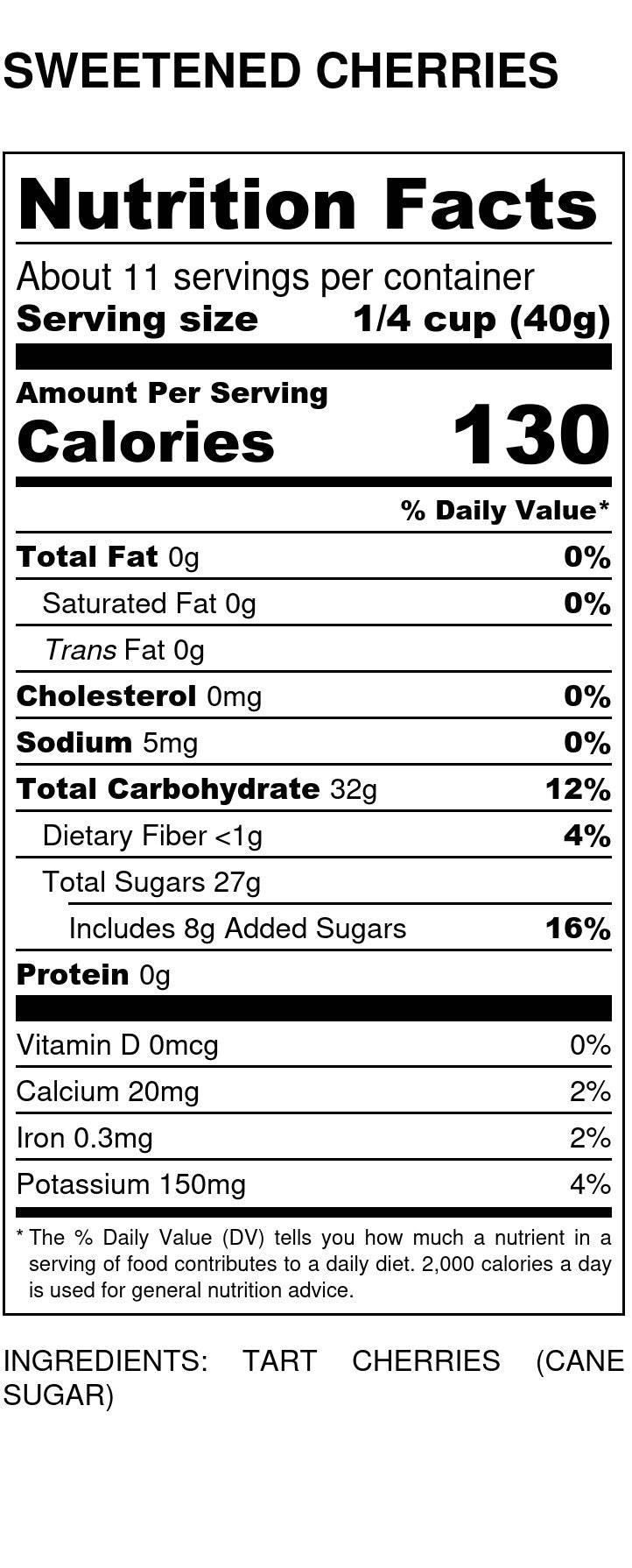 Cherries, Tart, Sugar Sweetened, Organic - Concordia Style Boutique