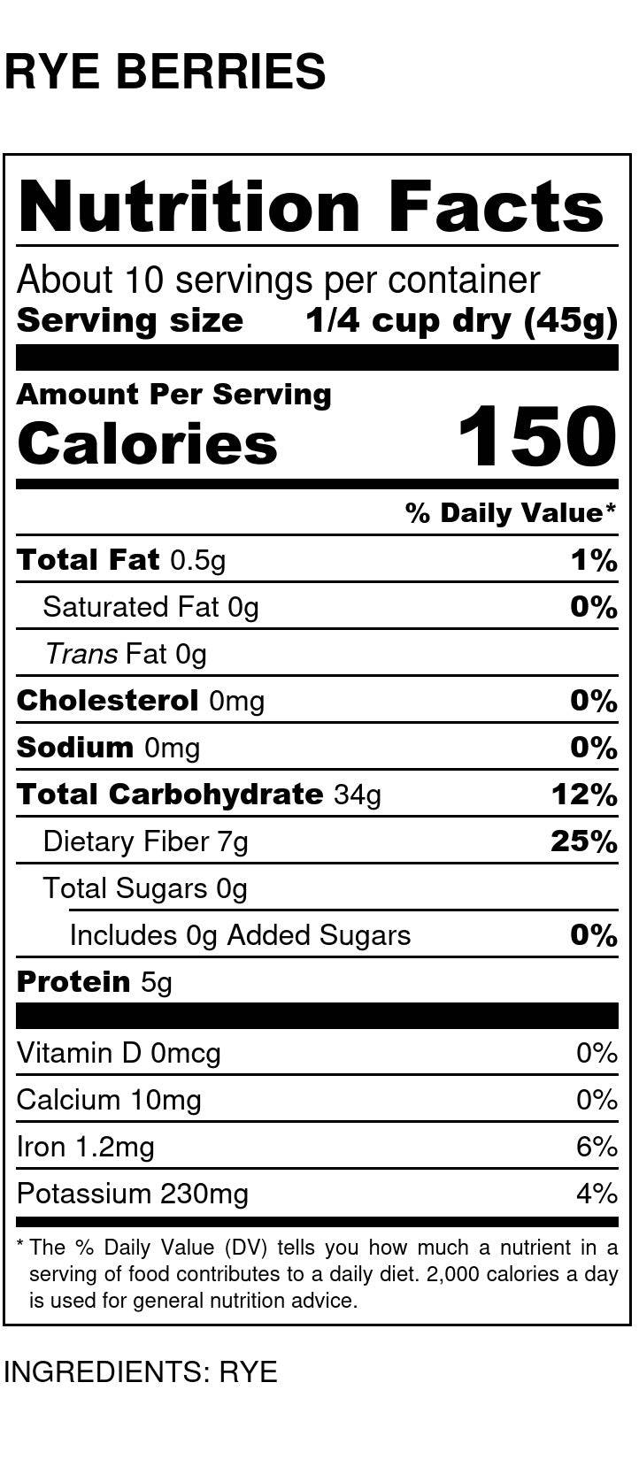 Rye Berries, Organic - Concordia Style Boutique