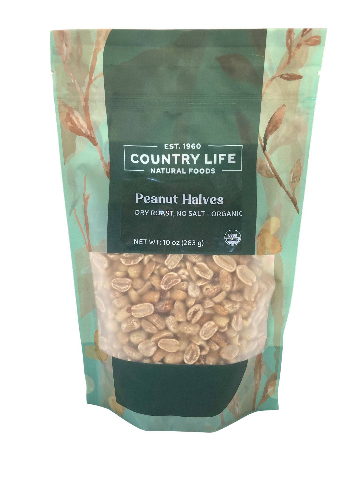 Peanuts, 1/2s Dry Roasted, Organic, No Salt