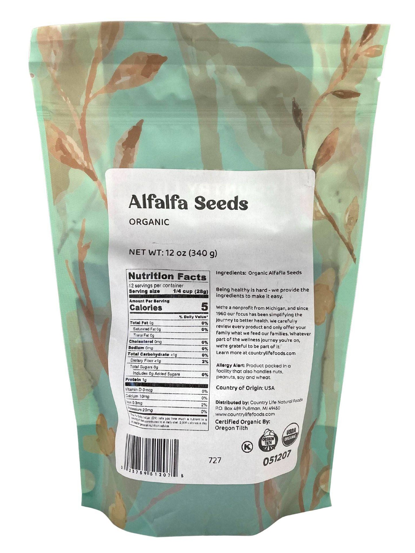 Alfalfa Seeds, Organic - Concordia Style Boutique