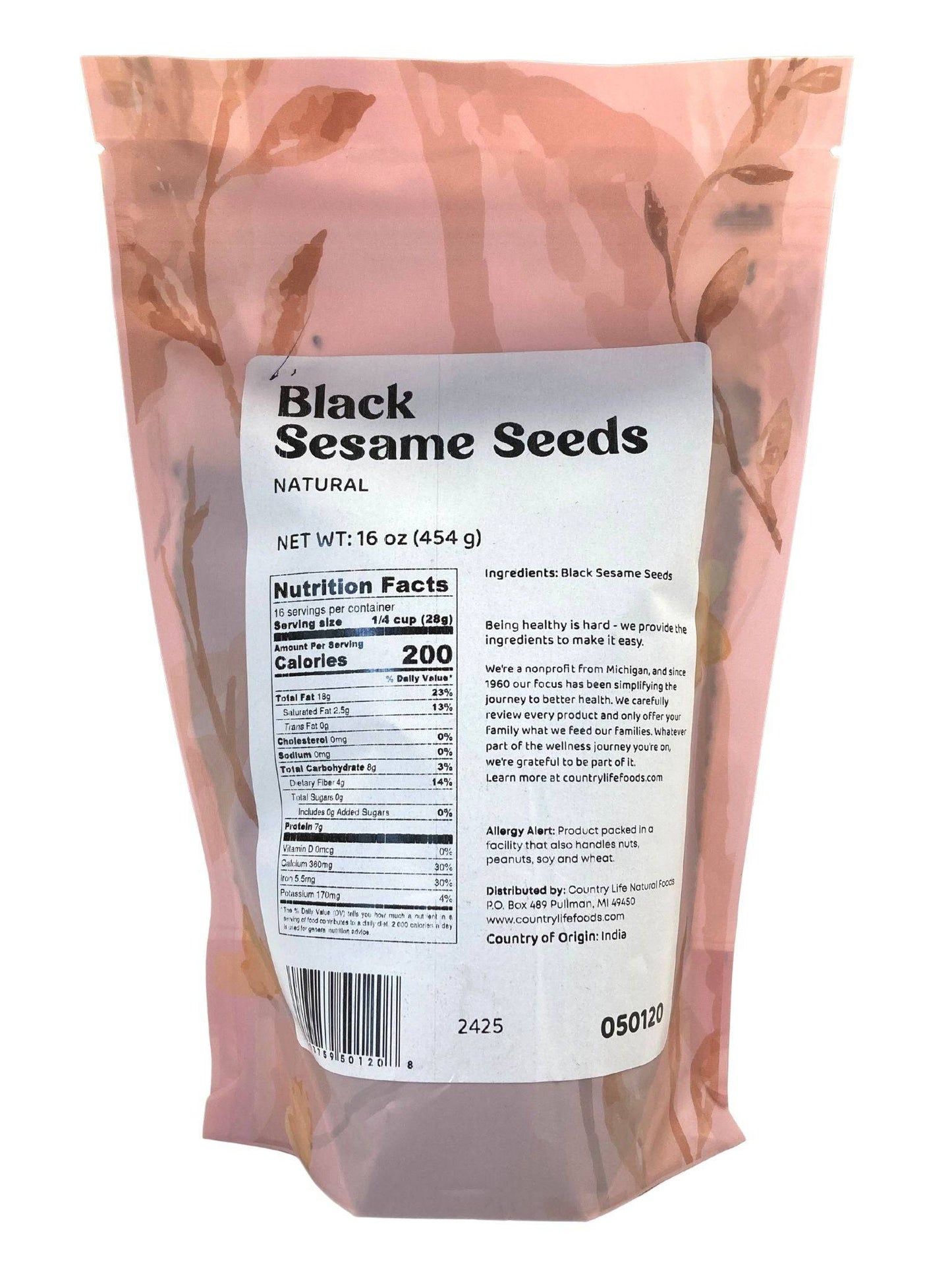 Sesame Seeds, Black, Natural - Concordia Style Boutique