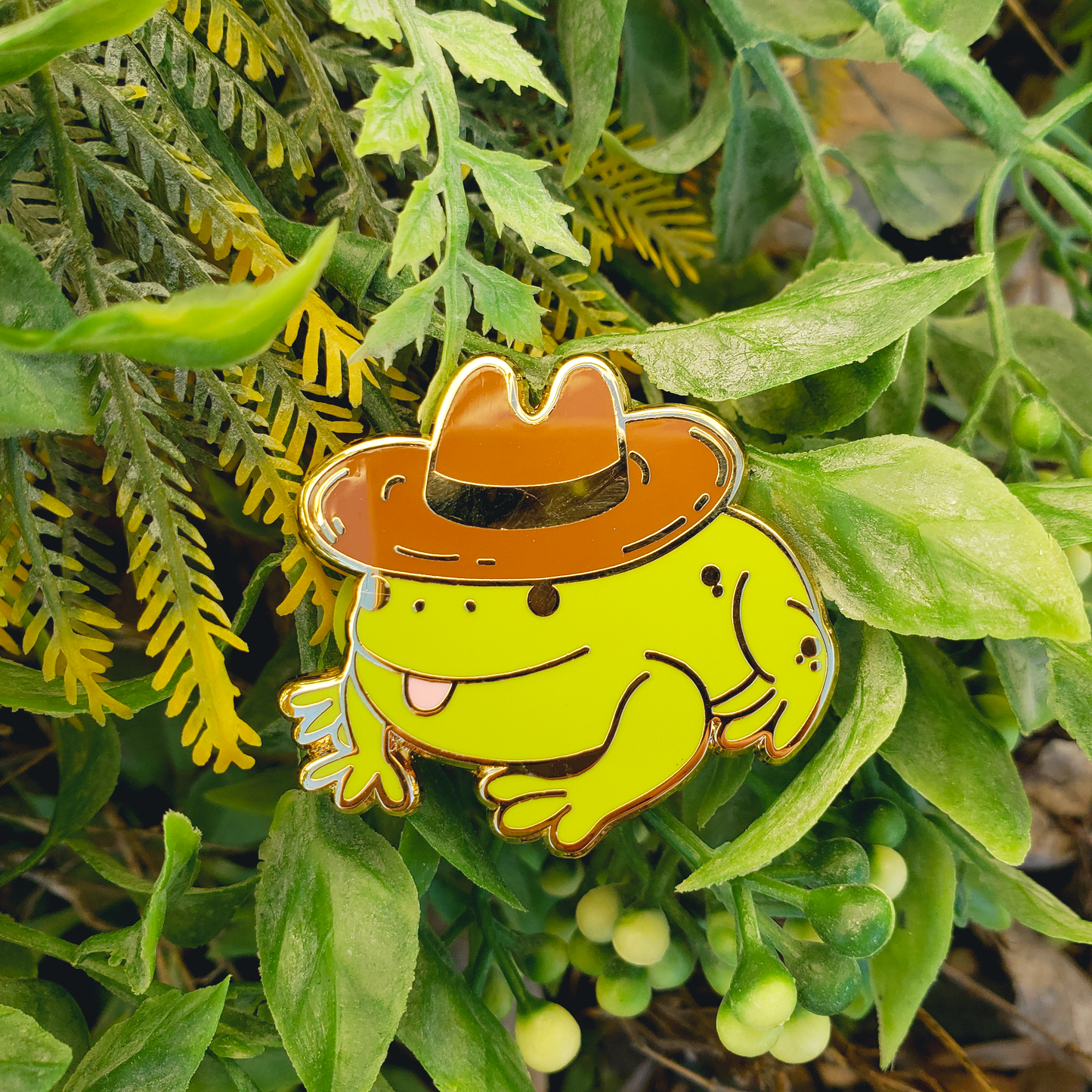 Cowboy Frog- Hard Enamel Pin - Concordia Style Boutique