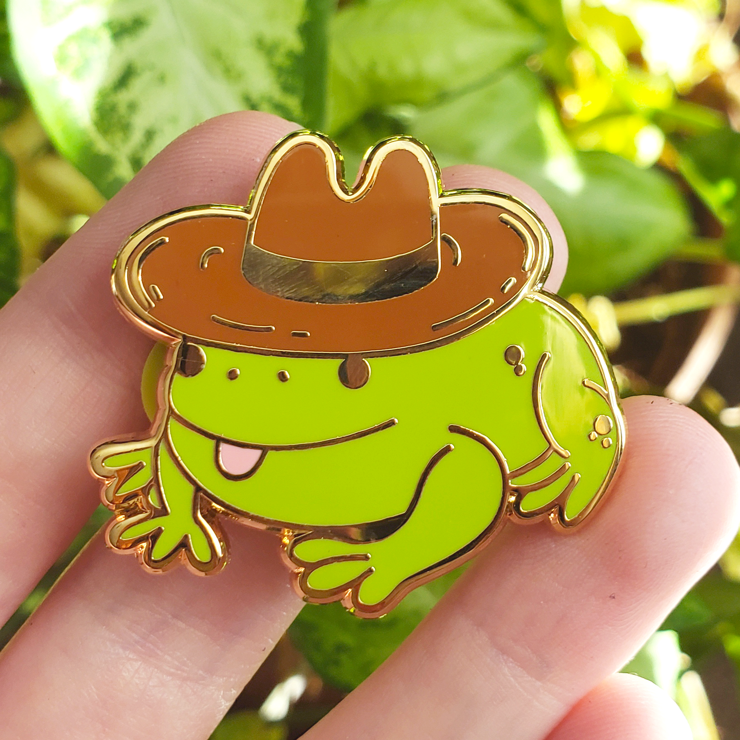 Cowboy Frog- Hard Enamel Pin - Concordia Style Boutique