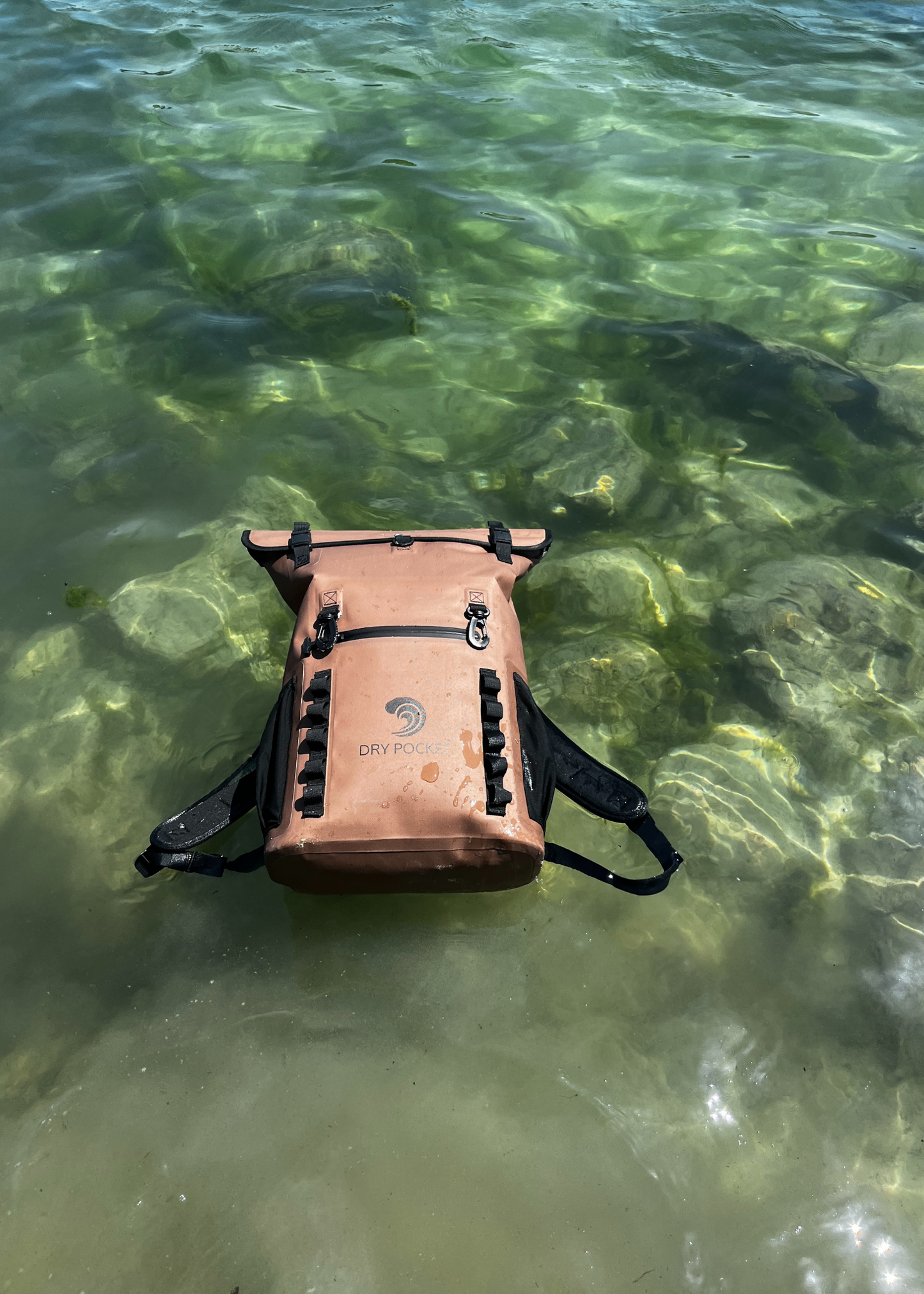 ARRIVING IN AUGUST / Coyote Brown - 25-Liter, Auto-Sealing, Waterproof, Floating, Scent Proof Dry Bag