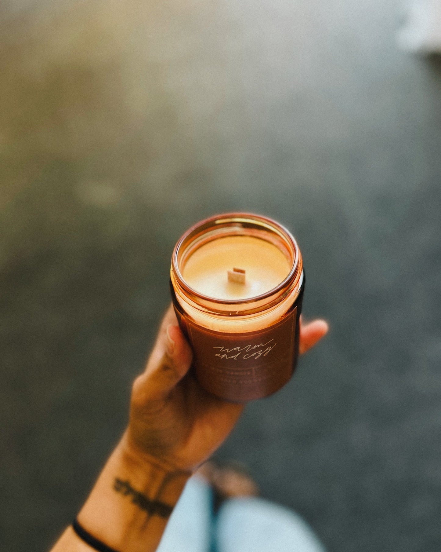 Warm and Cozy Candle – The Holy Family Soy Candle – 8 oz Spicy Cinnamon Wood Wick – Clean, Comforting Burn - Concordia Style Boutique