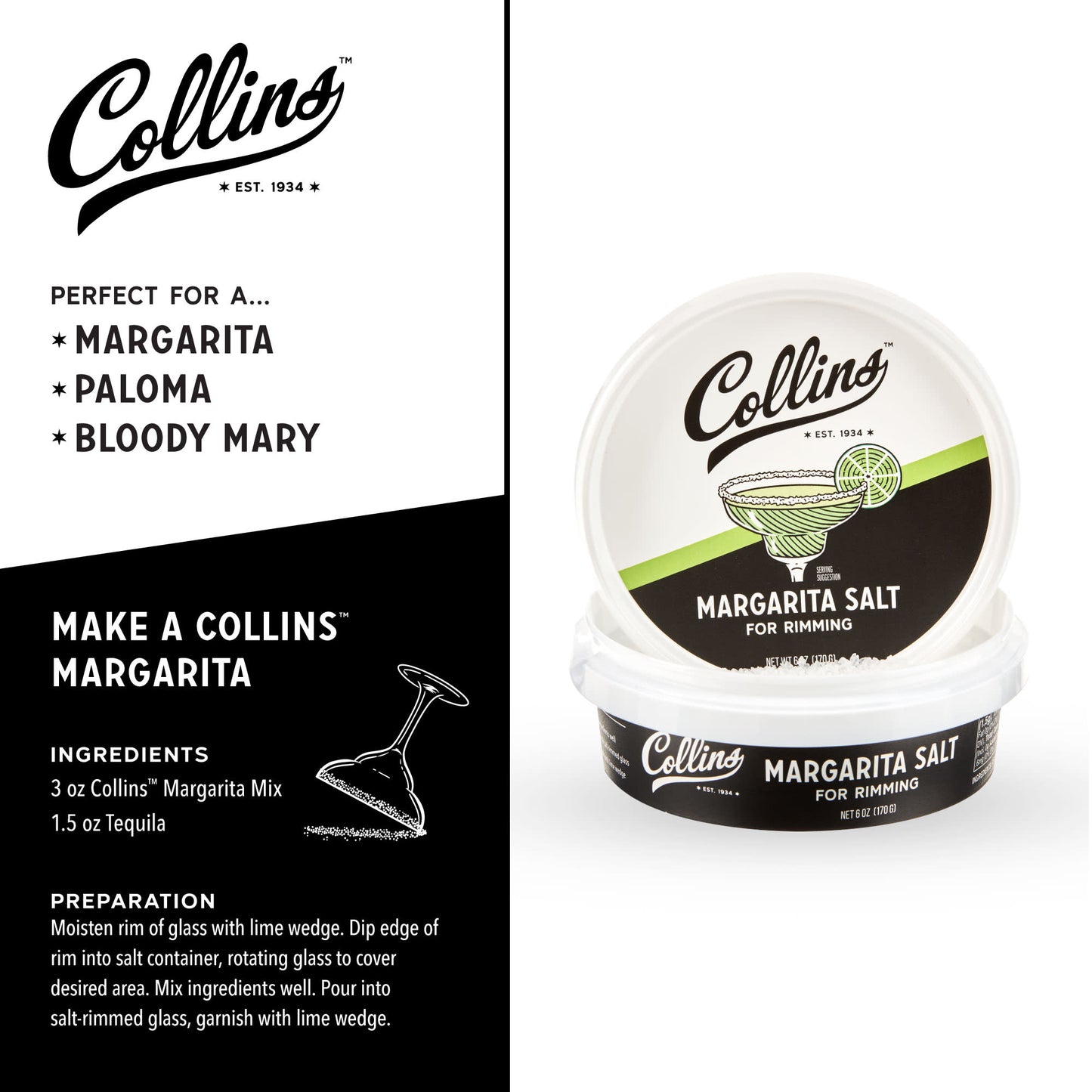 White Margarita Salt 6 oz - Premium Drinkware from Viski - Just $7.99! Shop now at Concordia Style Boutique