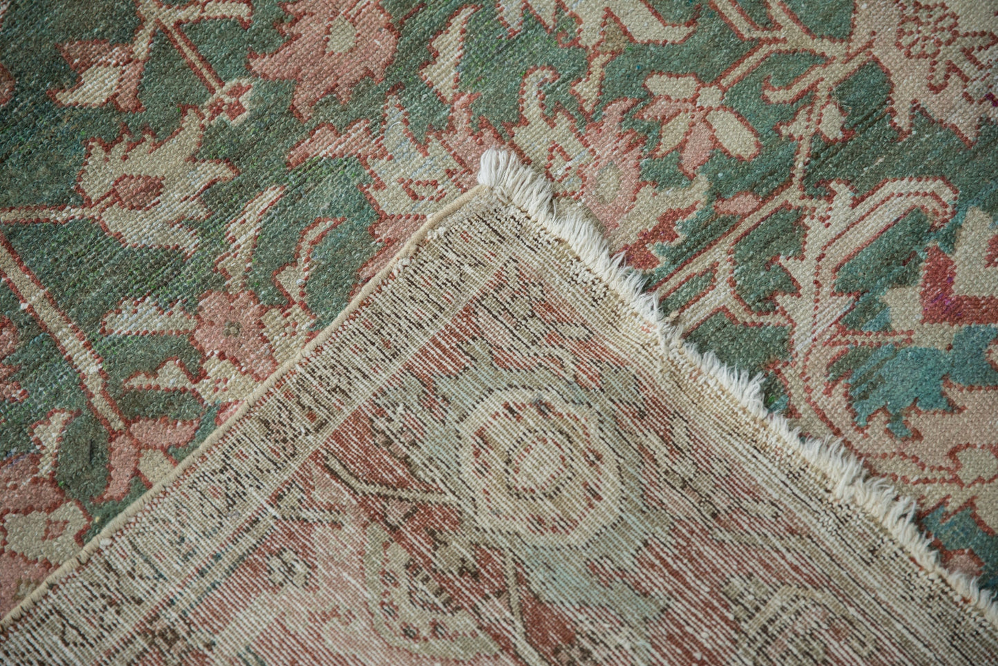 8x10.5 Vintage Distressed Karaja Carpet