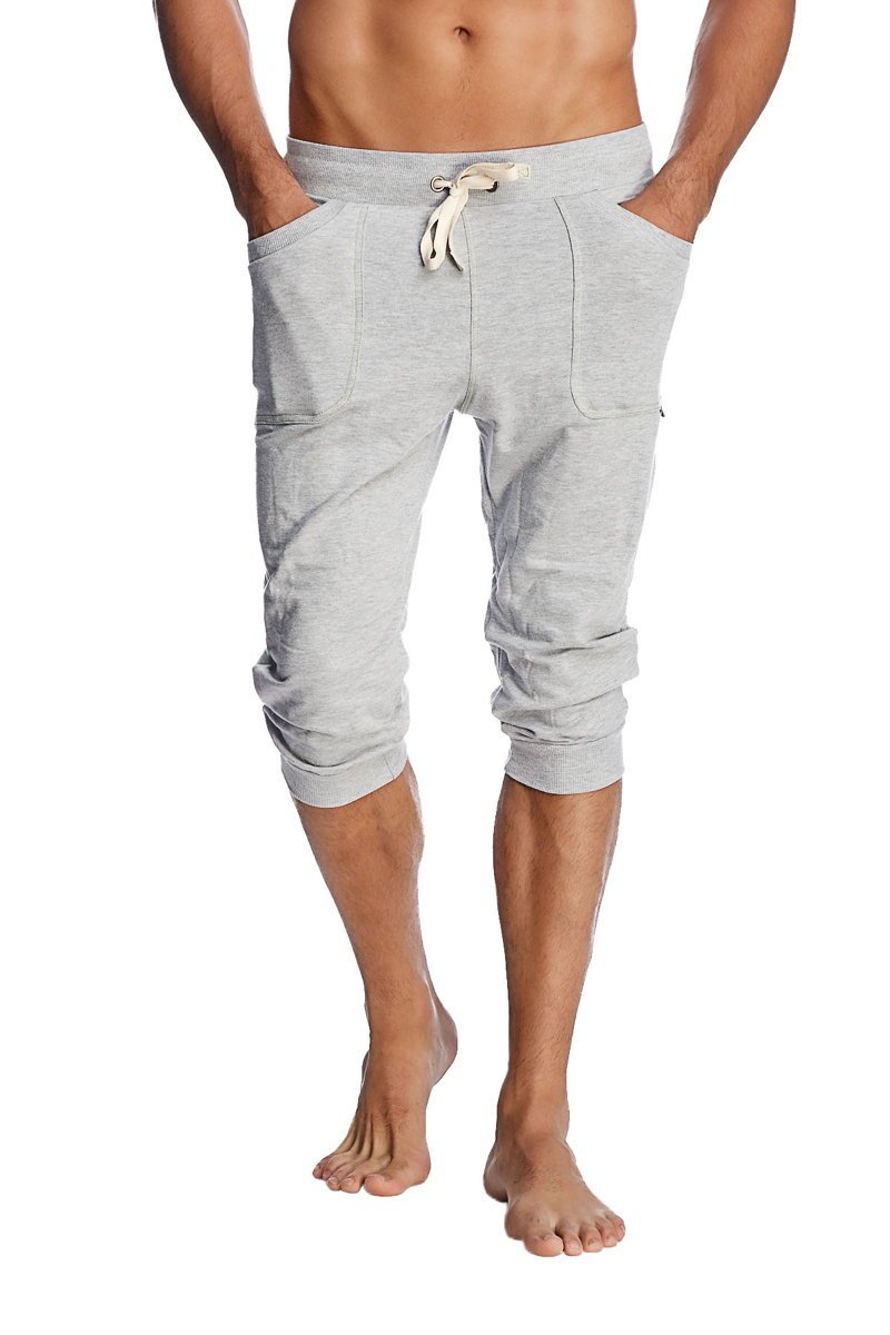 Cuffed Yoga Pants (Solid Heather Grey) - Concordia Style Boutique