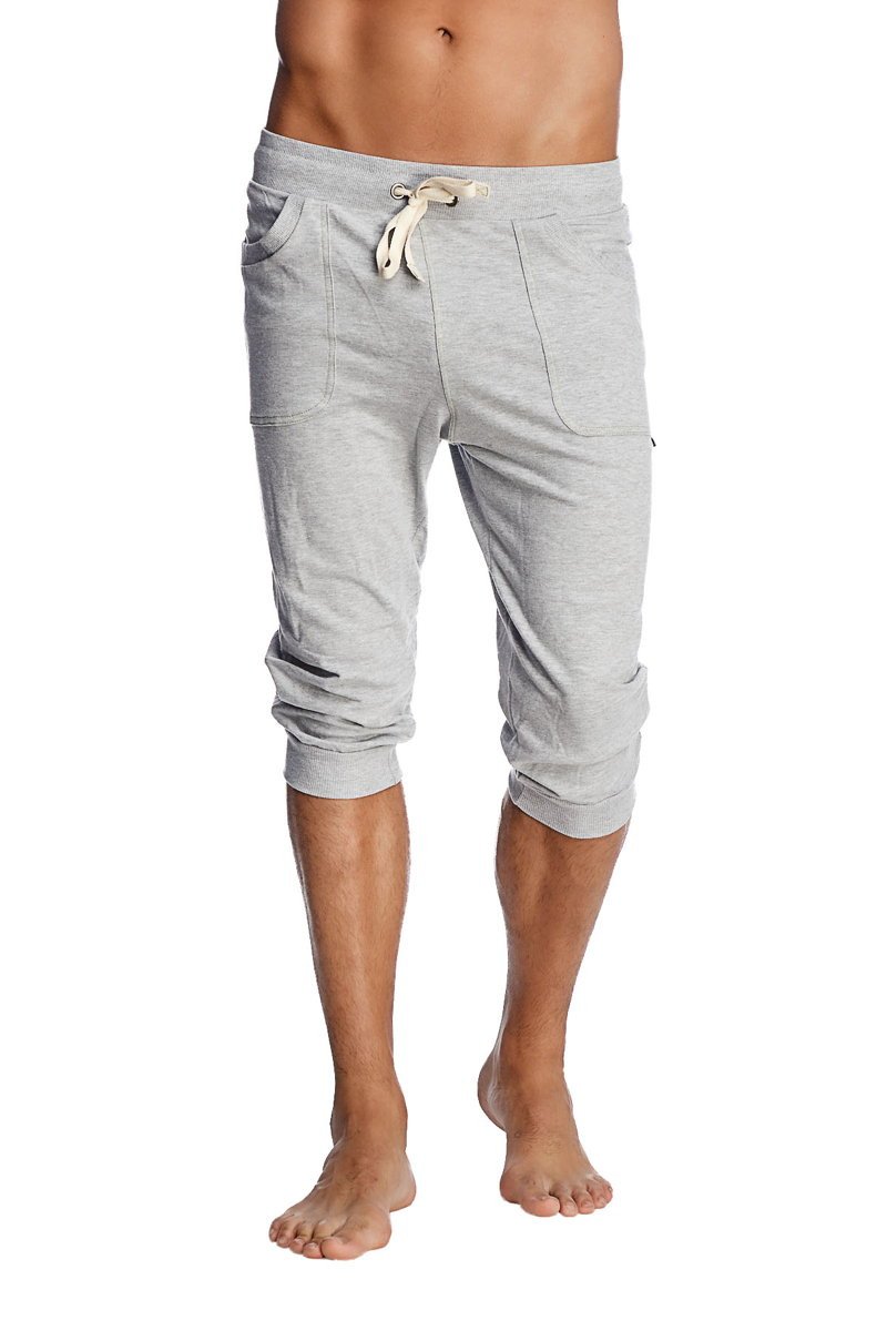 Cuffed Yoga Pants (Solid Heather Grey) - Concordia Style Boutique