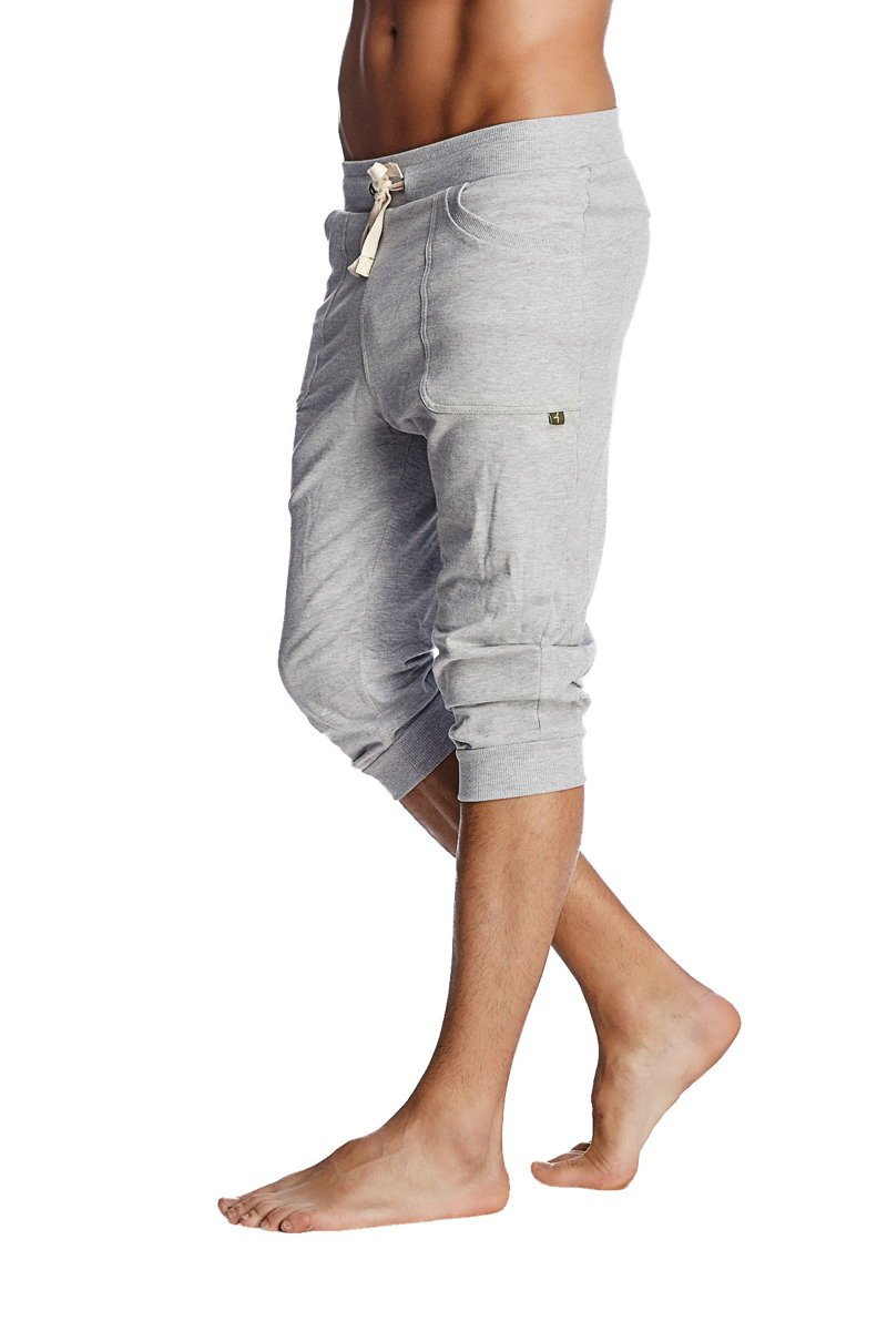 Cuffed Yoga Pants (Solid Heather Grey) - Concordia Style Boutique