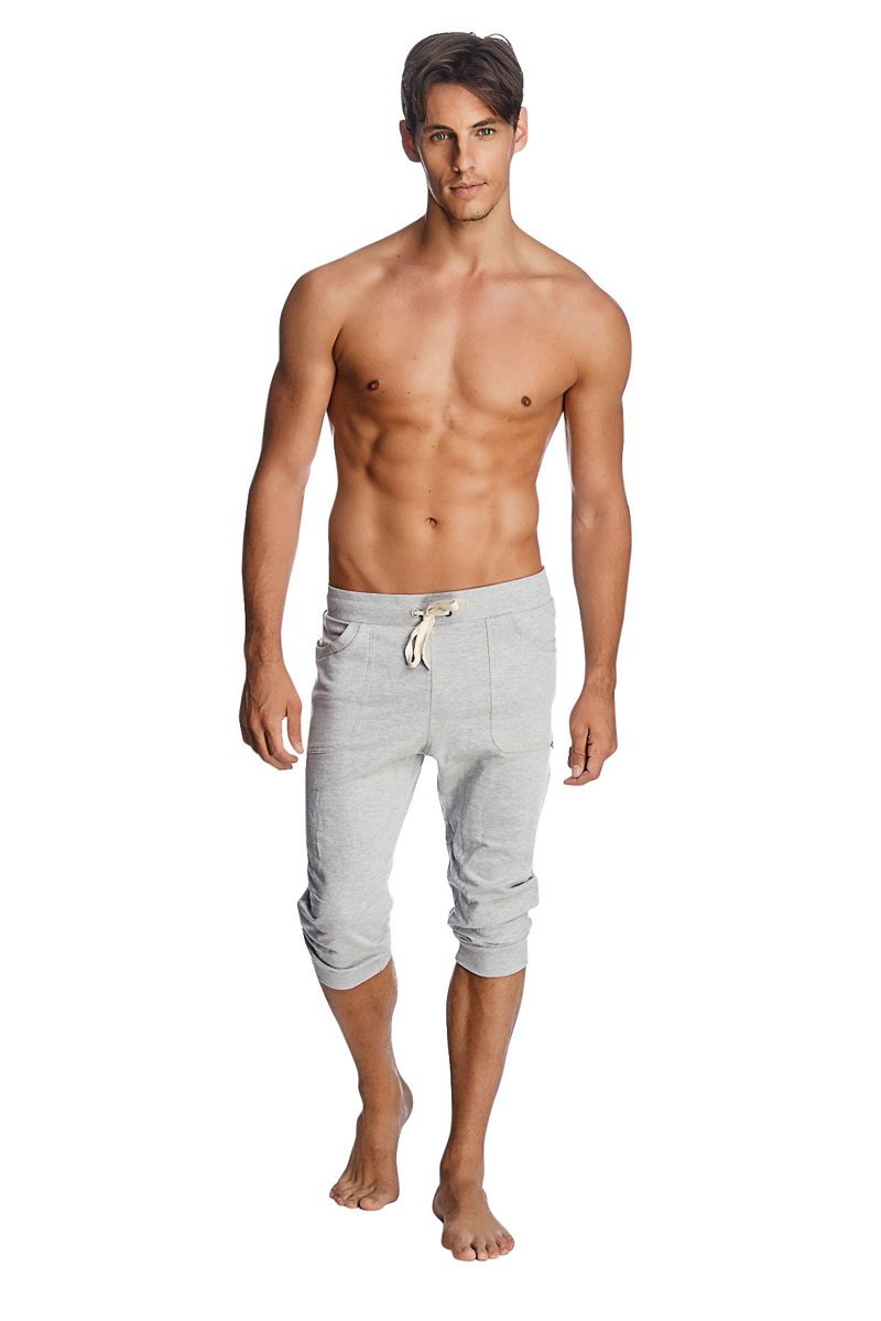 Cuffed Yoga Pants (Solid Heather Grey) - Concordia Style Boutique